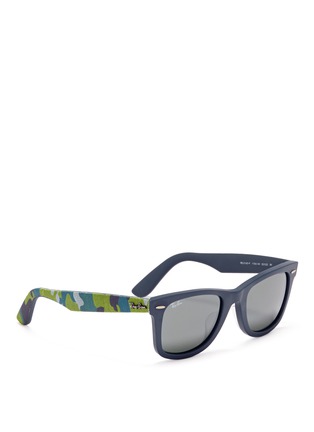 Figure View - Click To Enlarge - RAY-BAN - 'Original Wayfarer Urban Camouflage' print sunglasses