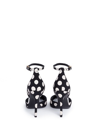 Back View - Click To Enlarge - STELLA LUNA - 'Petit Pois' polka dot print d'Orsay pumps