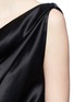 Detail View - Click To Enlarge - LANVIN - Open back asymmetric drape satin dress