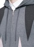 Detail View - Click To Enlarge - NEIL BARRETT - 'Abstract Modernist' panel hoodie