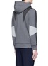 Back View - Click To Enlarge - NEIL BARRETT - 'Abstract Modernist' panel hoodie