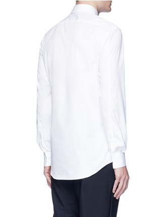 Back View - Click To Enlarge - NEIL BARRETT - Heart print poplin tuxedo shirt