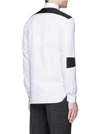 Back View - Click To Enlarge - NEIL BARRETT - 'Abstract Modernist' colourblock poplin shirt