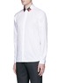 Front View - Click To Enlarge - NEIL BARRETT - Star print collar poplin shirt