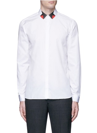 Main View - Click To Enlarge - NEIL BARRETT - Star print collar poplin shirt