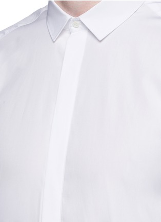 Detail View - Click To Enlarge - NEIL BARRETT - Thunderbolt print cotton poplin shirt