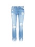 Main View - Click To Enlarge - 3X1 - 'WM3' fringe cuff distressed cropped jeans
