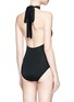 Back View - Click To Enlarge - BETH RICHARDS - 'Monroe' halterneck one-piece swimsuit