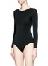 Figure View - Click To Enlarge - BETH RICHARDS - 'Shade' scoop back long sleeve swimsuit