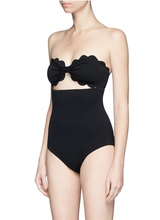 Detail View - Click To Enlarge - MARYSIA - 'Antibes' cutout bow bandeau maillot