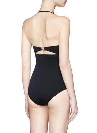 Back View - Click To Enlarge - MARYSIA - 'Antibes' cutout bow bandeau maillot