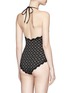 Back View - Click To Enlarge - MARYSIA - 'Mott' scalloped geometric lasercut one-piece swimsuit