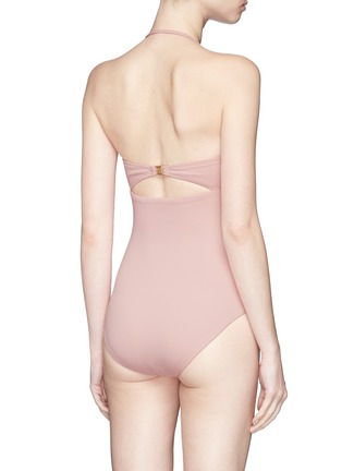 Back View - Click To Enlarge - MARYSIA - 'Antibes' cutout bow bandeau maillot