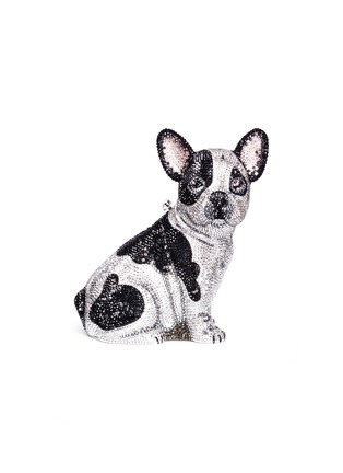 Main View - Click To Enlarge - JUDITH LEIBER - 'French Bulldog Fred' crystal pavé minaudière