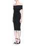 Front View - Click To Enlarge - 72723 - Milano knit off-shoulder dress
