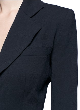 Detail View - Click To Enlarge - 72723 - Belted crepe tuxedo jumpsuit