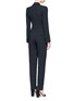 Back View - Click To Enlarge - 72723 - Belted crepe tuxedo jumpsuit