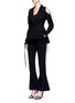 Figure View - Click To Enlarge - 72723 - Tulip' textured flared pants