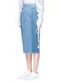 Front View - Click To Enlarge - 72723 - Stitch waist denim skirt