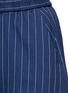 Detail View - Click To Enlarge - 72723 - Drawstring waist pinstripe cotton shorts
