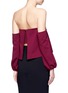 Back View - Click To Enlarge - 72723 - Detachable sleeve off-shoulder top