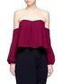 Main View - Click To Enlarge - 72723 - Detachable sleeve off-shoulder top