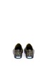 Back View - Click To Enlarge - NATIVE  - 'Jefferson' animal print perforated kids slip-ons