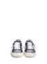 Front View - Click To Enlarge - GOLDEN GOOSE - 'May' star patch iridescent glitter leather sneakers