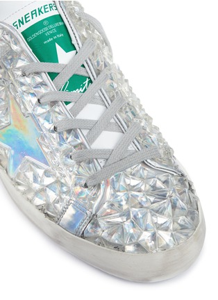 Detail View - Click To Enlarge - GOLDEN GOOSE - 'Jelly Diamond' iridescent rubber sneakers