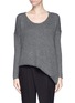 Main View - Click To Enlarge - HELMUT LANG - Cropped asymmetric hem sweater