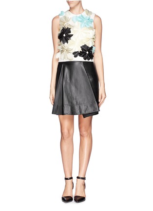 Figure View - Click To Enlarge - 3.1 PHILLIP LIM - Fold leather skirt