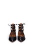 Front View - Click To Enlarge - AQUAZZURA - 'Belgravia' caged leather flats