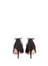 Back View - Click To Enlarge - AQUAZZURA - 'Forever Marilyn 85' tassel bow cutout suede pumps