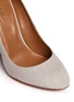 Detail View - Click To Enlarge - AQUAZZURA - 'Alix' chunky heel suede pumps