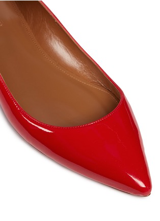 Detail View - Click To Enlarge - AQUAZZURA - 'Forever Marilyn' tassel patent leather flats