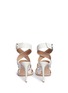 Back View - Click To Enlarge - GIANVITO ROSSI - Cross strap nappa leather sandals