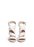 Front View - Click To Enlarge - GIANVITO ROSSI - Cross strap nappa leather sandals