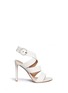 Main View - Click To Enlarge - GIANVITO ROSSI - Cross strap nappa leather sandals