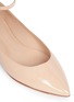 Detail View - Click To Enlarge - GIANVITO ROSSI - 'Gia' ankle strap patent leather skimmer flats