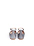Back View - Click To Enlarge - GIANVITO ROSSI - 'Gia' glitter skimmer flats