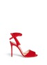 Main View - Click To Enlarge - GIANVITO ROSSI - 'Josie' ankle strap suede sandals