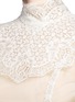 Detail View - Click To Enlarge - - - Lace insert high neck tulle top