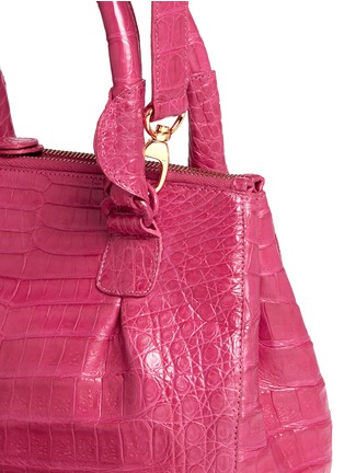 Detail View - Click To Enlarge - NANCY GONZALEZ - Crocodile leather small crossbody bag