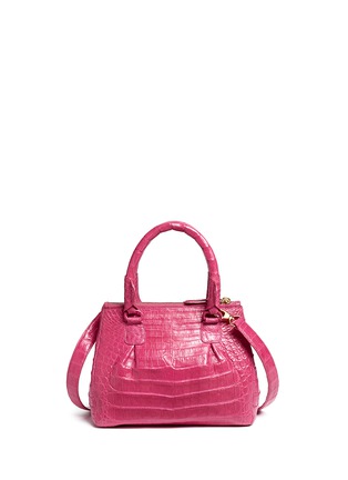 Back View - Click To Enlarge - NANCY GONZALEZ - Crocodile leather small crossbody bag
