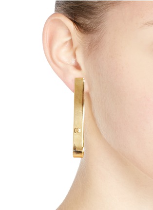 Figure View - Click To Enlarge - TOGA ARCHIVES - Brass drop earrings