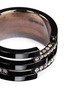 Detail View - Click To Enlarge - DAUPHIN - Diamond black rhodium plated 18k white gold five tier ring