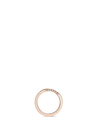 Back View - Click To Enlarge - DAUPHIN - Diamond 18k rose gold ring