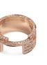 Detail View - Click To Enlarge - DAUPHIN - Diamond 18k rose gold five tier ring