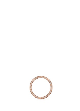 Front View - Click To Enlarge - DAUPHIN - Diamond 18k rose gold five tier ring