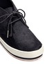 Detail View - Click To Enlarge - TORY BURCH - Calf hair platform sneaker boots